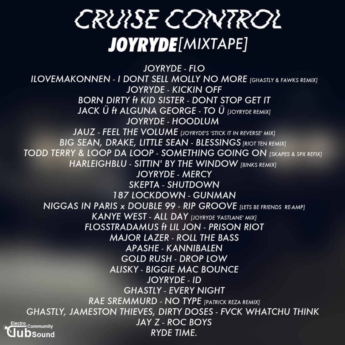 Joyryde – Cruise Control (Mixtape) 2015.png : Joyryde – Cruise Control (Mixtape) 2015