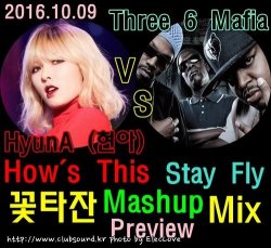 HyunA (현아) vs Three 6 Mafia -  How's This (어때) Stay Fly (꽃타잔 Mashup Mix) Preview Ver.